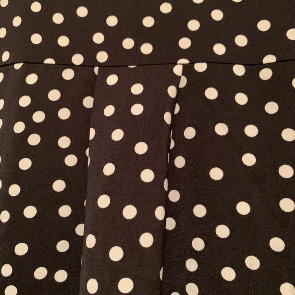 JOE FRESH Black and White Polka Dot Long Sleeve Blouse - Picture 7 of 9